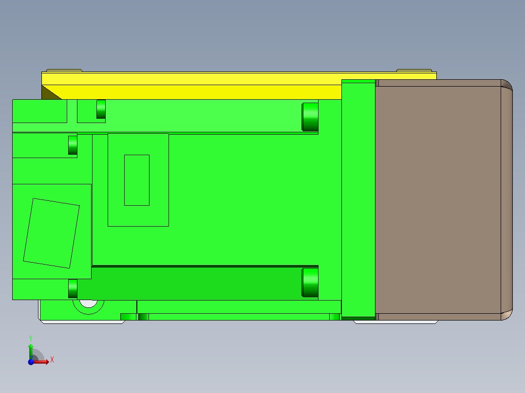 GTA内嵌同步带全封闭GTA12-R-400W前视图