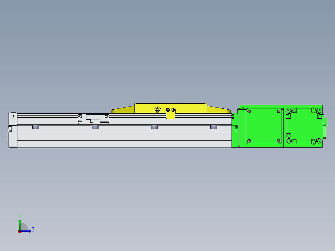 GTA内嵌同步带全封闭GTA12-R-400W左视图