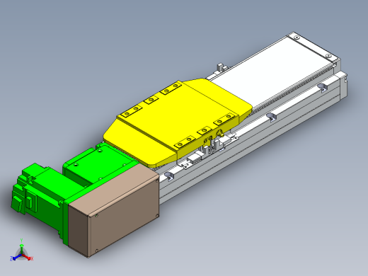 GTA内嵌同步带全封闭GTA12-R-400W正等轴测缩略图