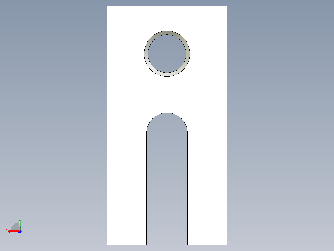 U形壓板5584-3D多系列多零件图纸模型后视图