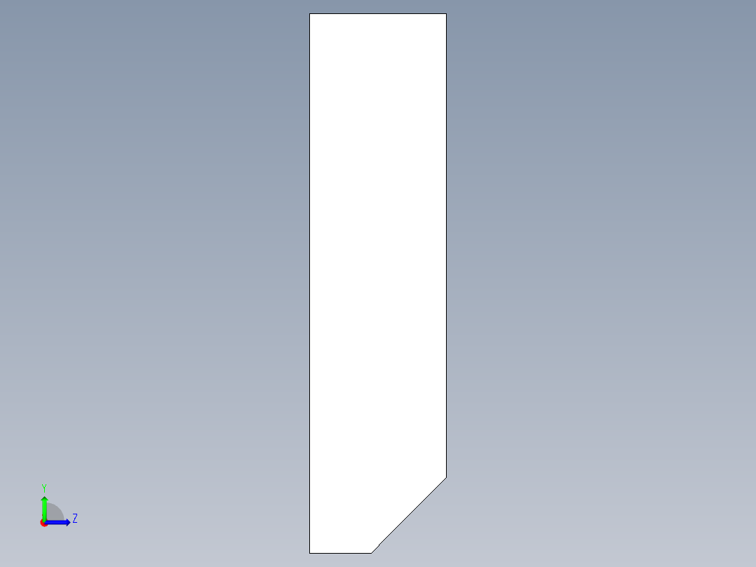 U形壓板5584-3D多系列多零件图纸模型左视图