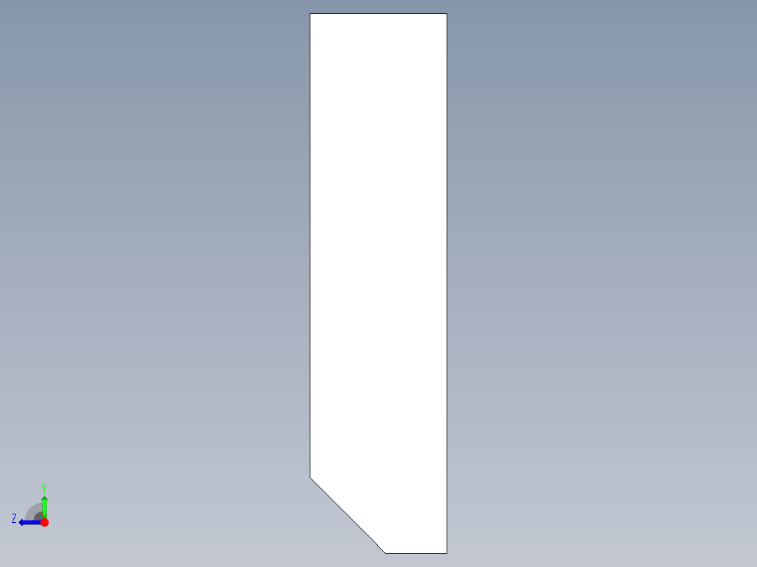 U形壓板5584-3D多系列多零件图纸模型右视图