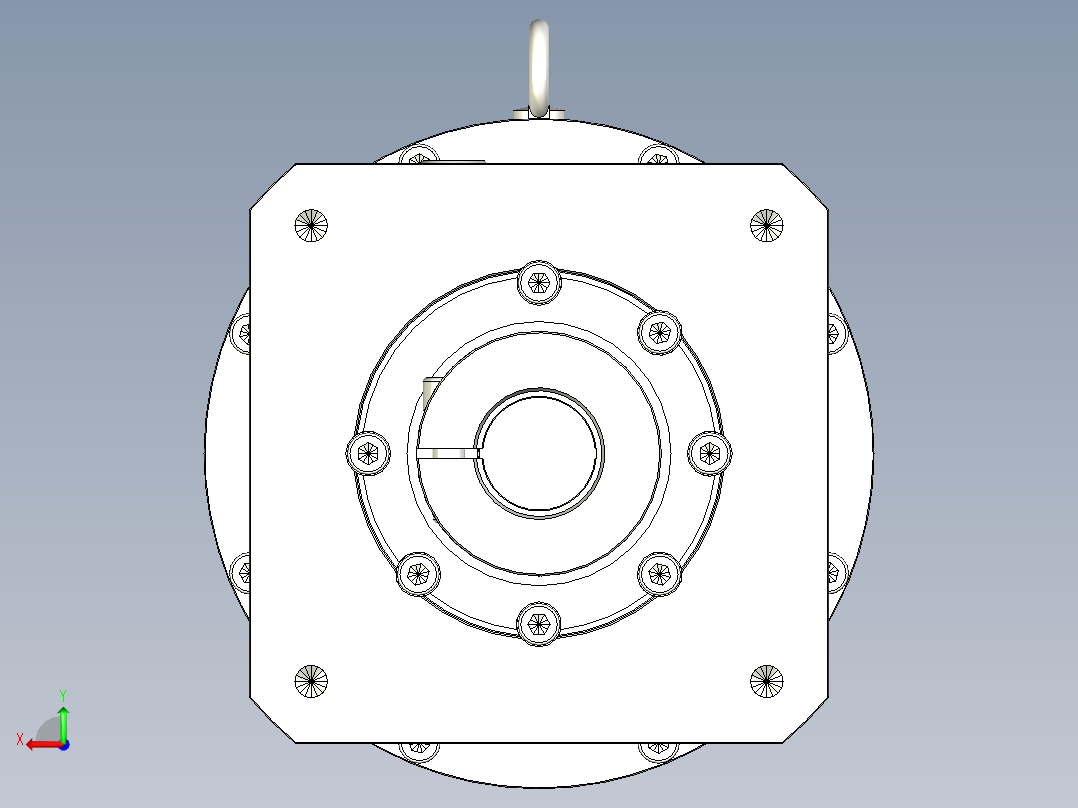 多摩川行星减速机TL-205-L2-35KA35后视图