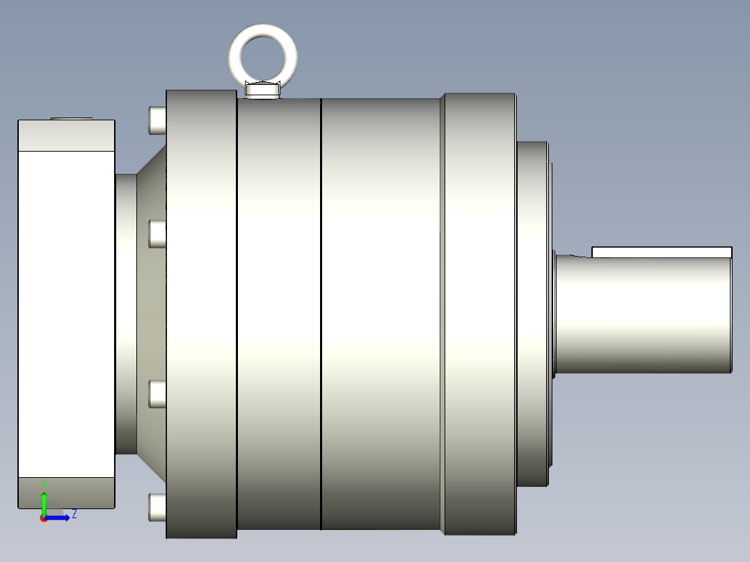 多摩川行星减速机TL-205-L2-35KA35左视图