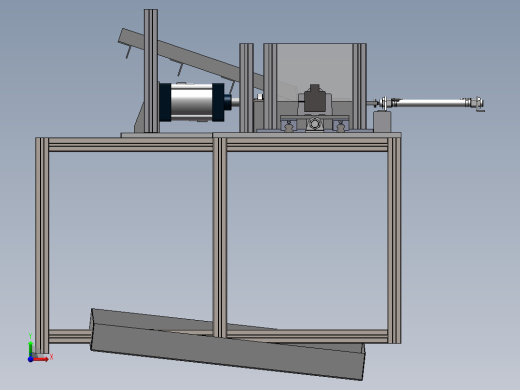 铁杆长轴双头攻丝机M8自动上下料自动攻丝（sw22可编辑+工程图）前视缩略图