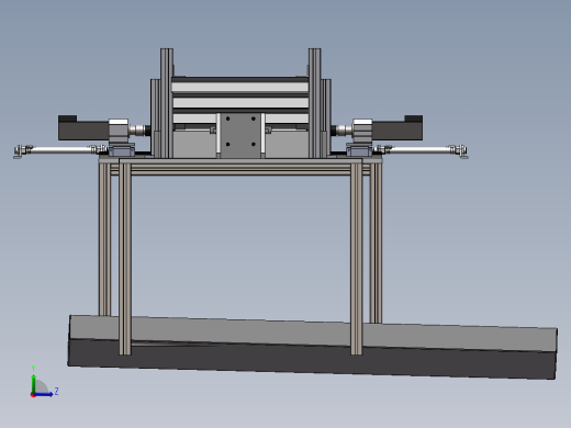 铁杆长轴双头攻丝机M8自动上下料自动攻丝（sw22可编辑+工程图）左视缩略图