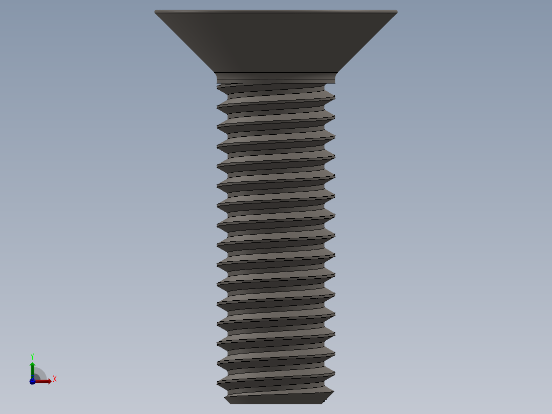 Screw_ISO_10642_M6x20_A2.SLDPRT前视图