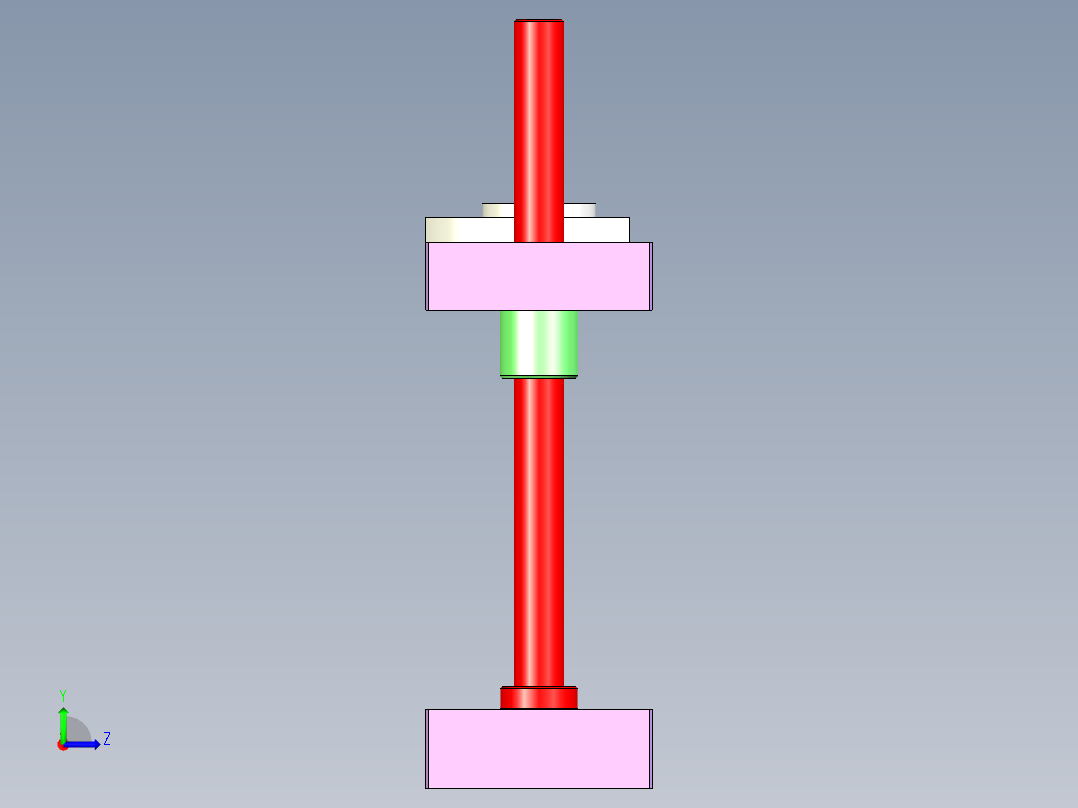 铆压模架左视图