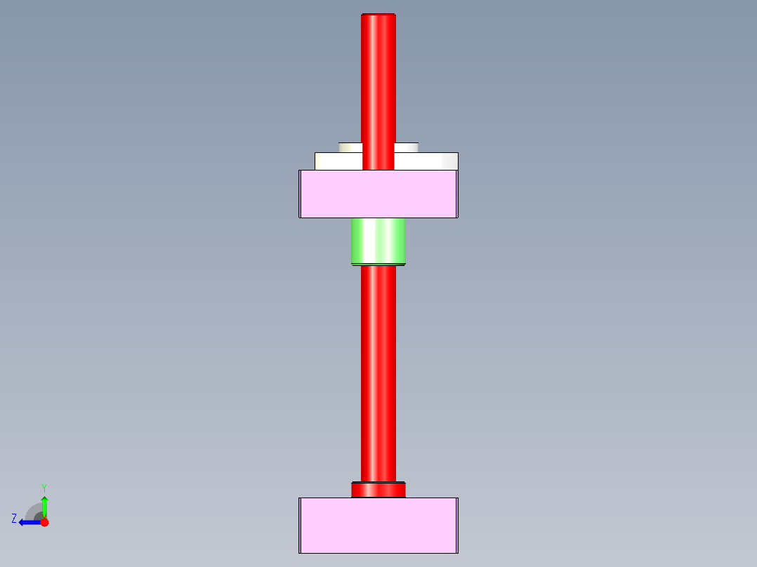 铆压模架右视图