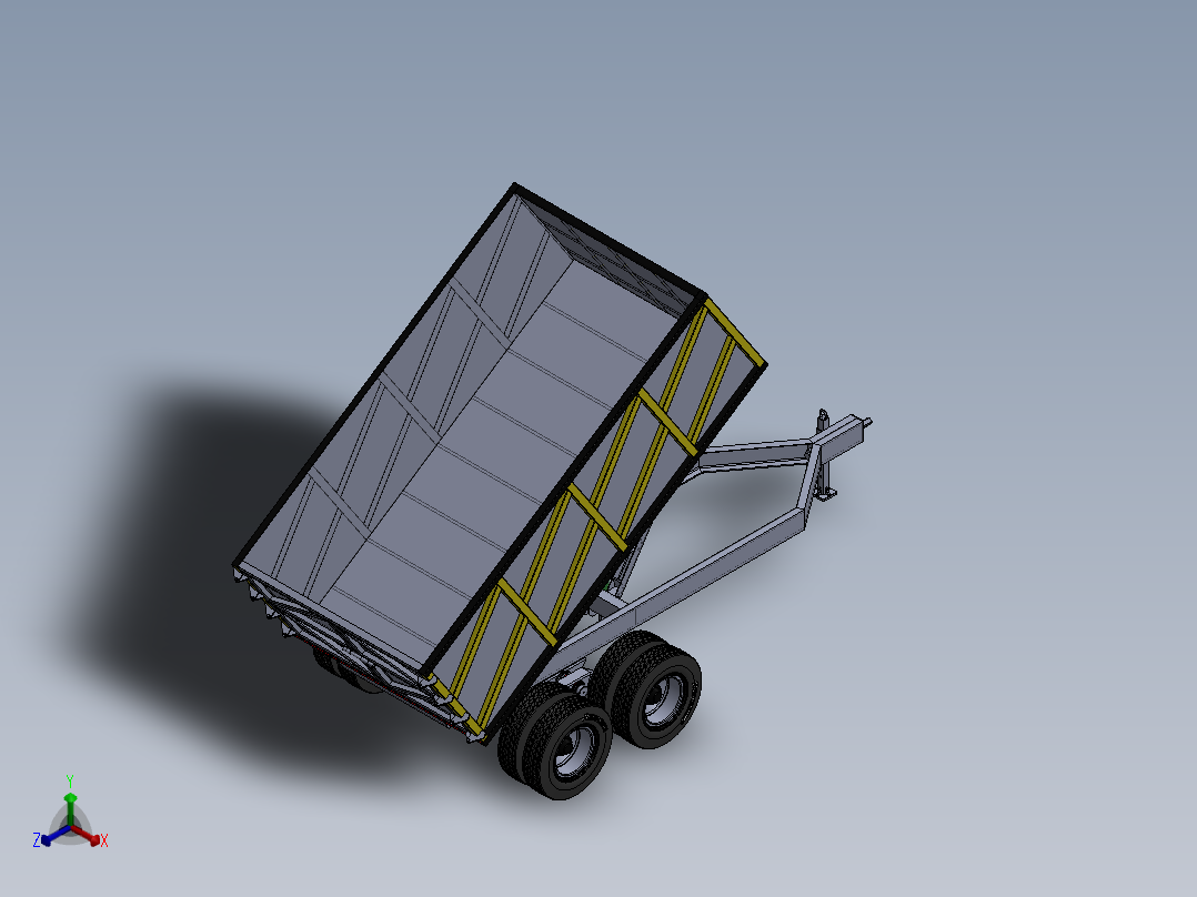 拖车正等轴测图