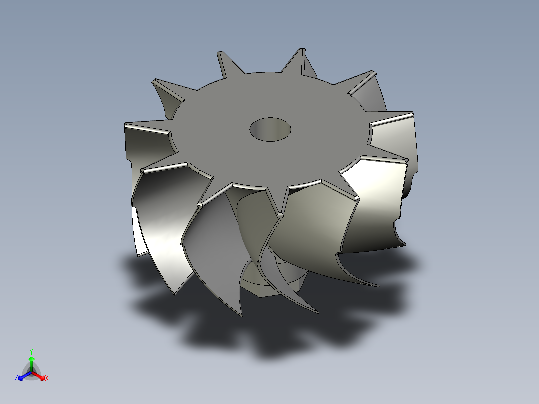 叶轮(63)正等轴测图