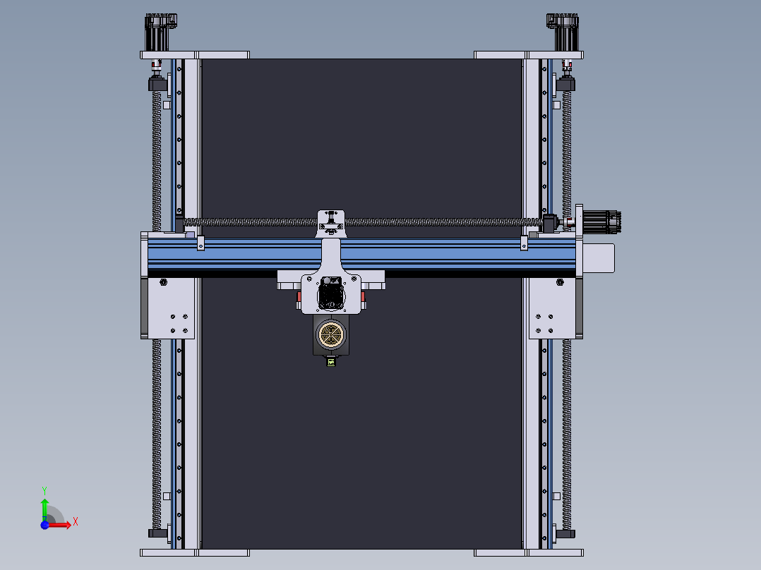 NEMA23 雕刻机前视图