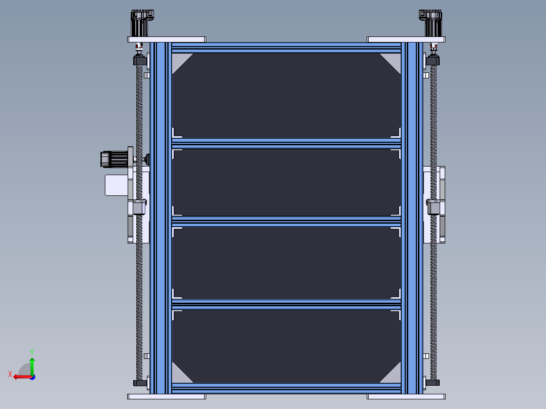 NEMA23 雕刻机后视图