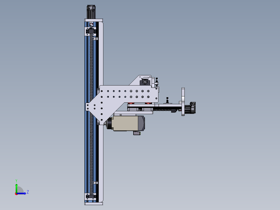 NEMA23 雕刻机左视图
