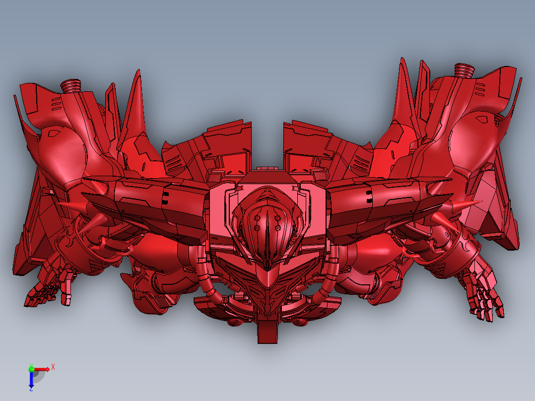 爆炸视图 机动战士 xt俯视图