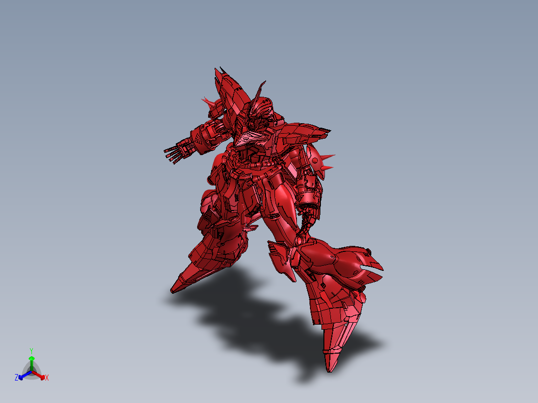 爆炸视图 机动战士 xt正等轴测图