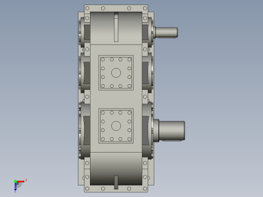 副起升减速器俯视缩略图