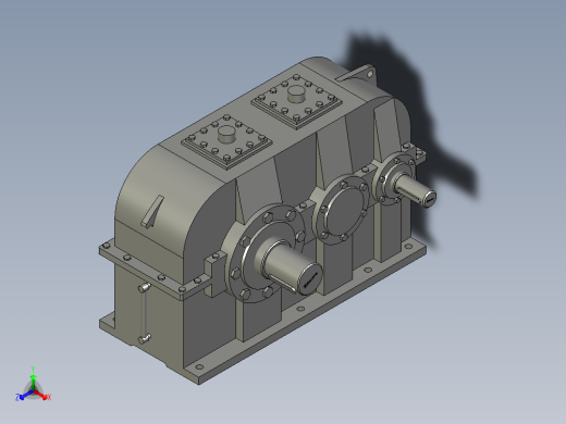 副起升减速器正等轴测缩略图