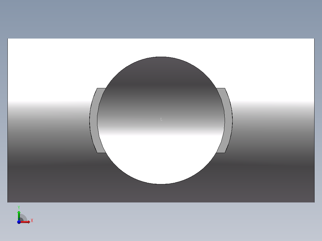 U-PVC_TEE_DN125前视图