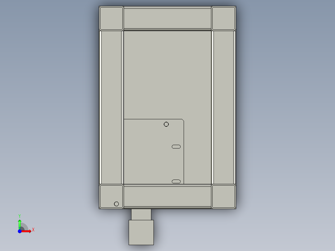 击球自动上料总成前视图