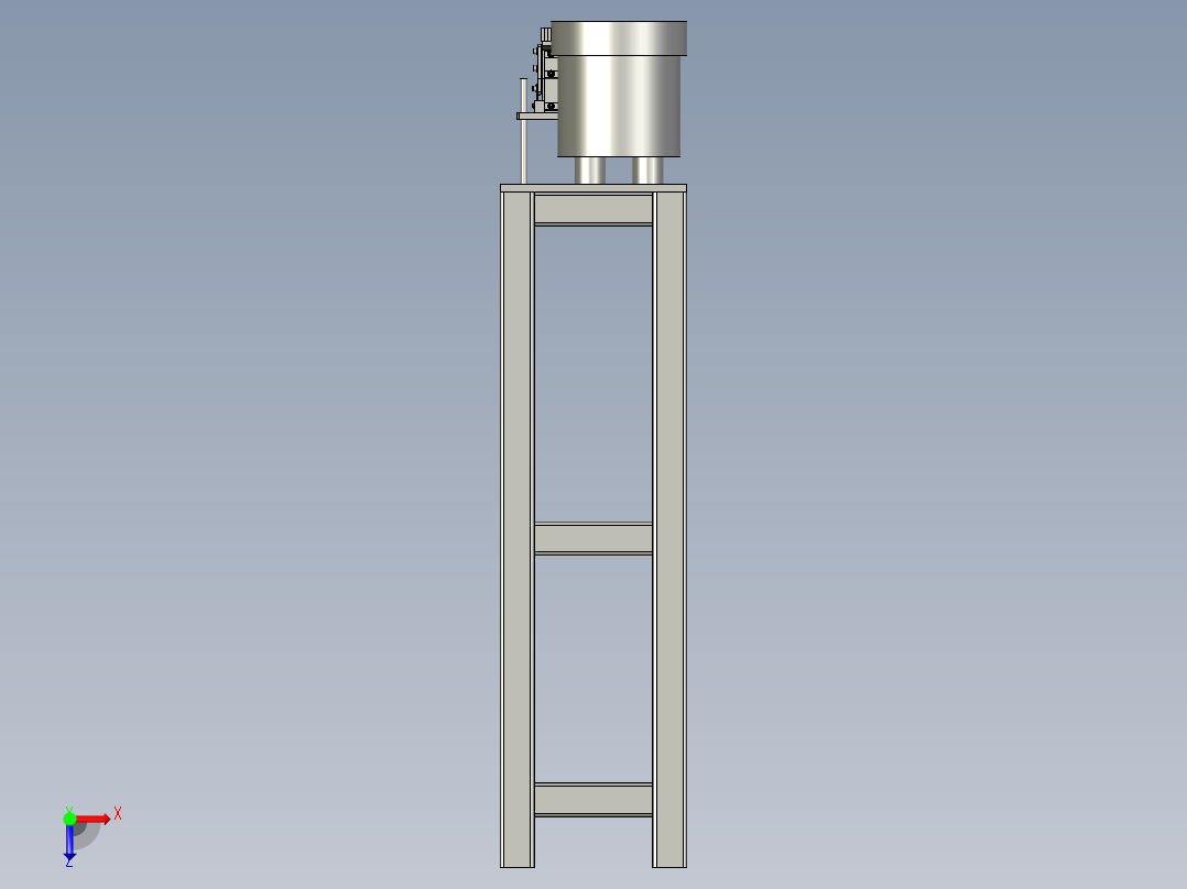 击球自动上料总成俯视图
