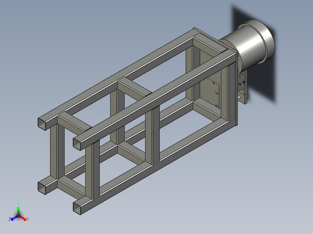 击球自动上料总成正等轴测图