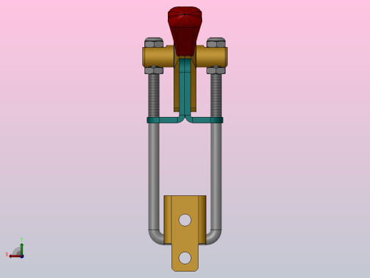 连杆拉扣，夹钳锁扣SW3dPS-53440后视缩略图