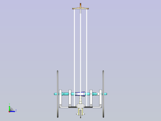 直线无碳小车3D设计左视缩略图