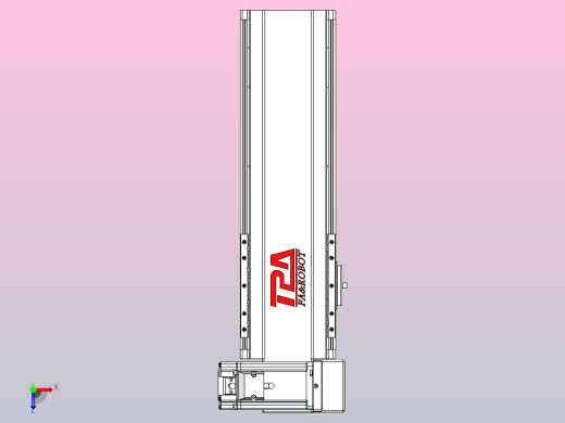 皮带直线轴半封闭可选导轨TPA-HNB-120D-110-L200-RU-Y-P40-N3俯视缩略图