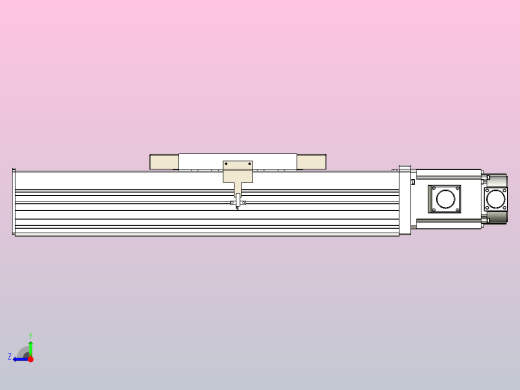 滚珠丝杠直线轴带导轨全封闭TPA-HCR-220D-3210C-L200-M-C-P1K-N3右视缩略图