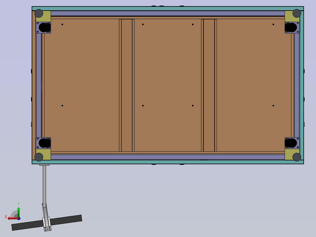 三工位组合皮带流水线缺陷检测后视图