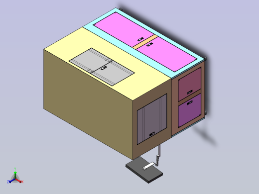 三工位组合皮带流水线缺陷检测正等轴测缩略图