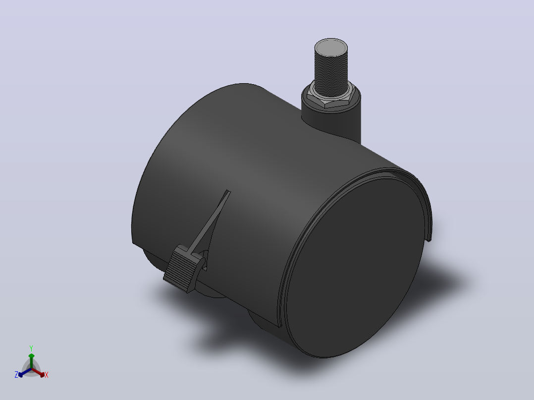 P21-03B-60-105B家具轮[P21-03B-60-105B]主视图