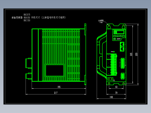 JSCC精研单轴变频器CAD BKC075