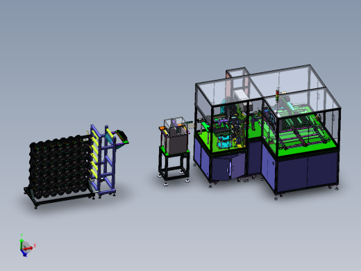 线材贴胶激光切割收料自动线