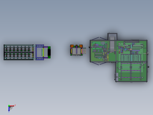 线材贴胶激光切割收料自动线俯视缩略图