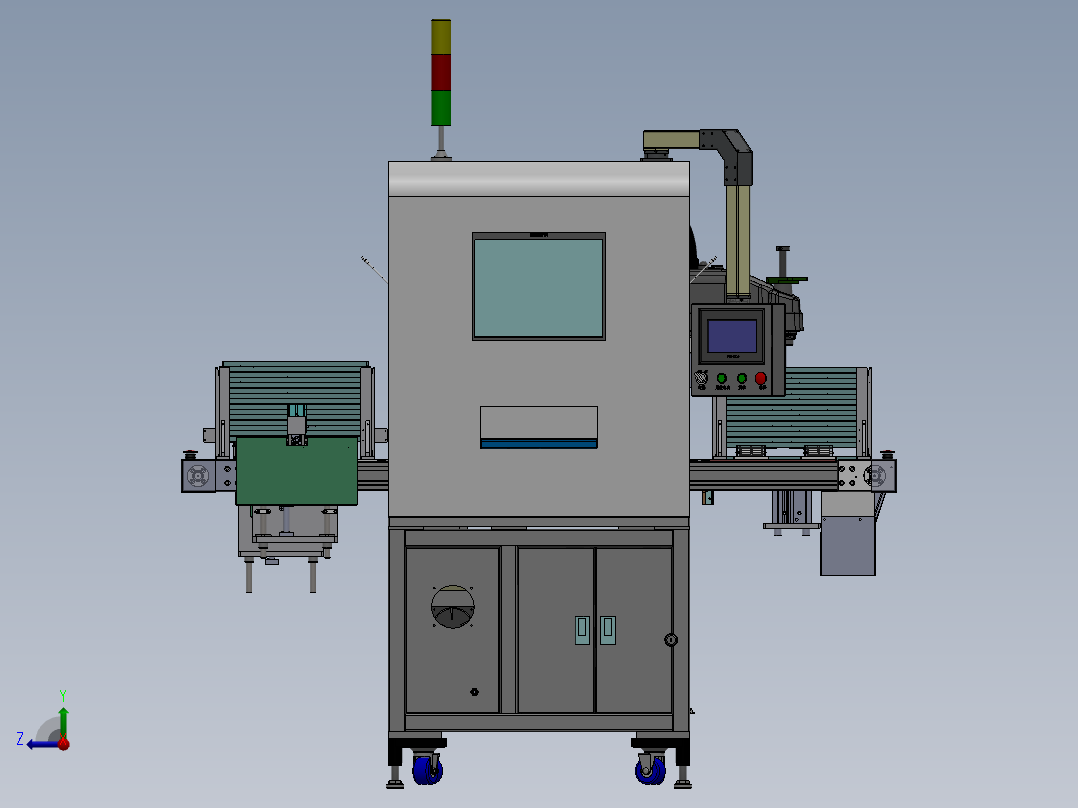 手机配件自动摆盘上料机sw17可编辑右视图
