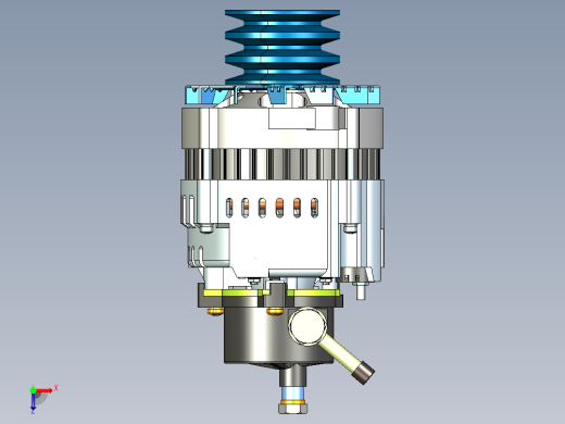 24V60A 五十铃4HF1 发电机_13俯视缩略图