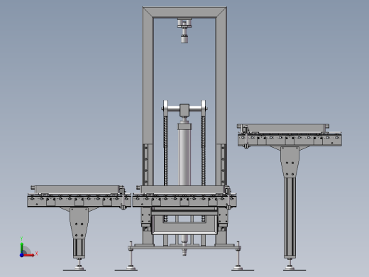 滚道提升机构3D图纸 K153前视缩略图