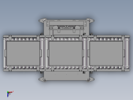 滚道提升机构3D图纸 K153俯视缩略图
