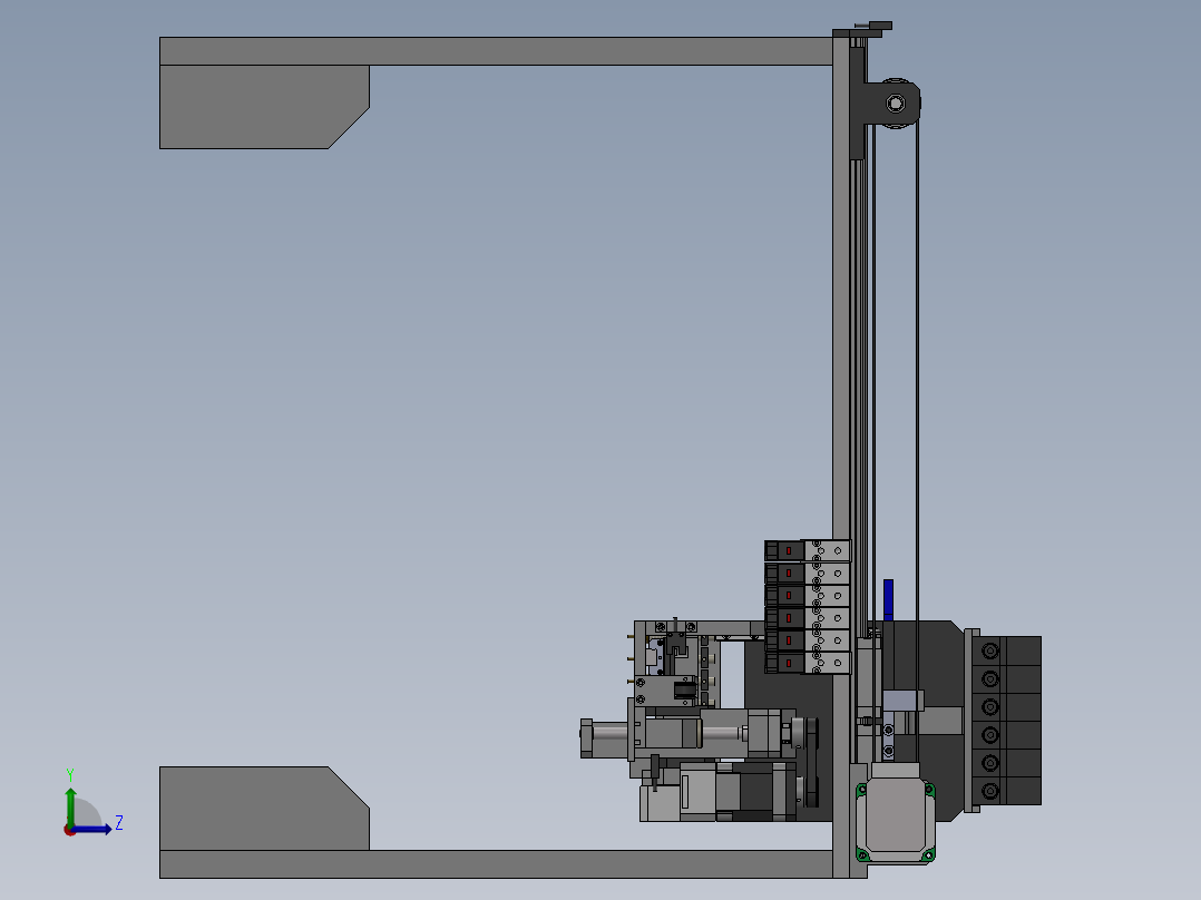 【E16】【STP】【转】某非标设备部件左视图