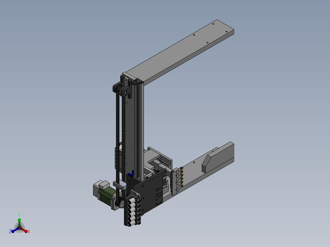 【E16】【STP】【转】某非标设备部件正等轴测图