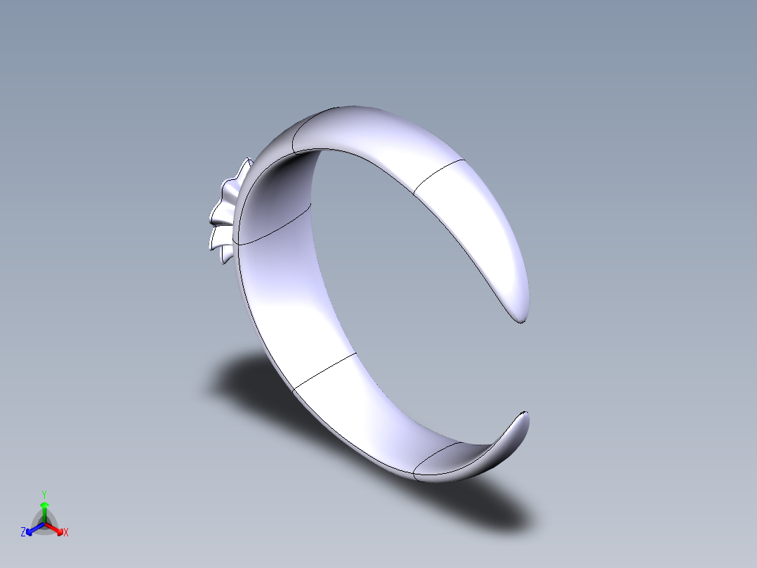 戒指3d模型正等轴测图