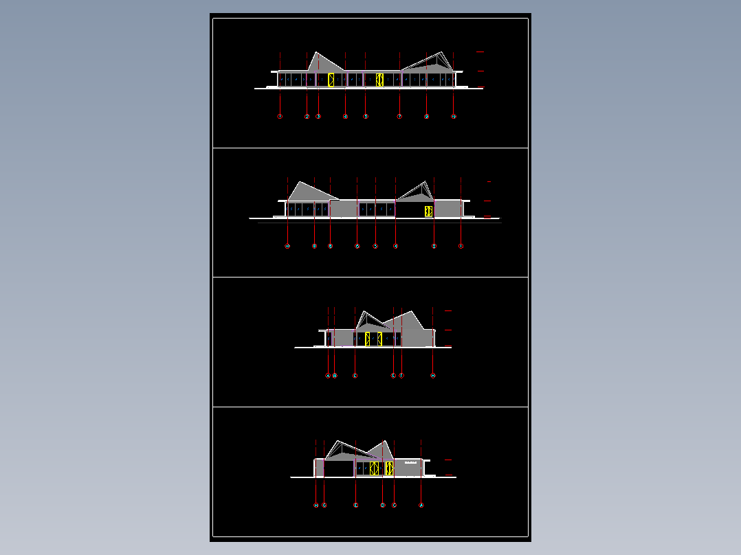 茶室餐饮cad平面立面+建筑su单体模型+效果图（亿象小站）
