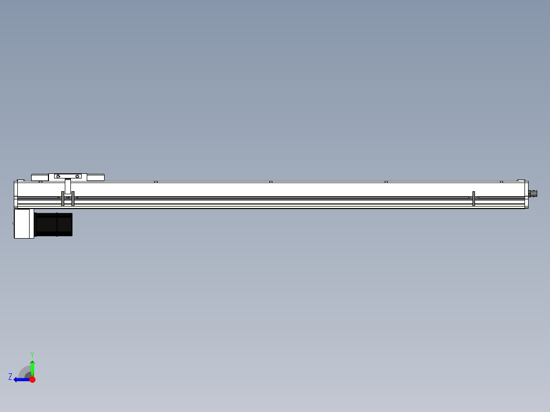 Toyo东佑达直线模组-ECH14-1050-BM-200W右视图
