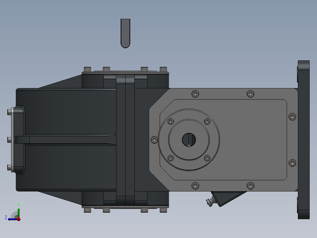一体机减速机右视图