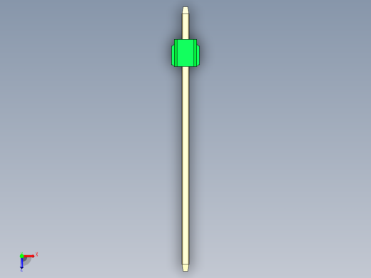 彩色公头100mil（2.54mm）系列-DS1021_green_1x01p_100mil_Type19_rev1.0俯视缩略图