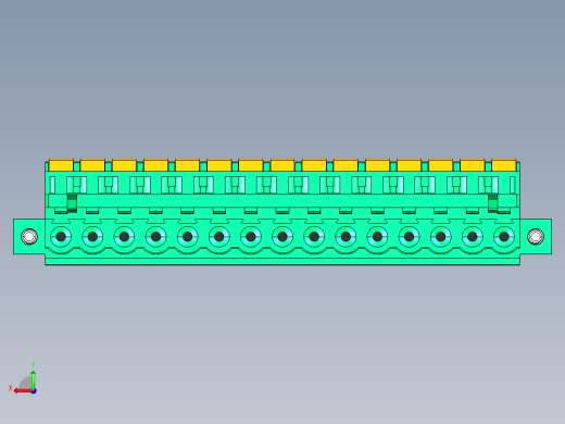 DEGSON 2EDG（M） 系列 5.0mm 螺丝锁紧可插拔接线端子组-2EDGKDAM-5.0-15P-14-00AH后视缩略图
