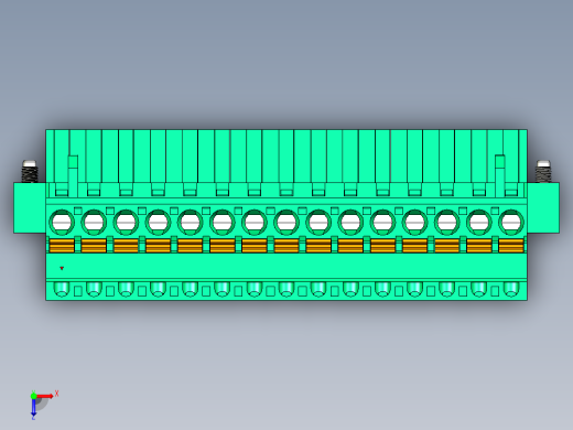 DEGSON 2EDG（M） 系列 5.0mm 螺丝锁紧可插拔接线端子组-2EDGKDAM-5.0-15P-14-00AH俯视缩略图