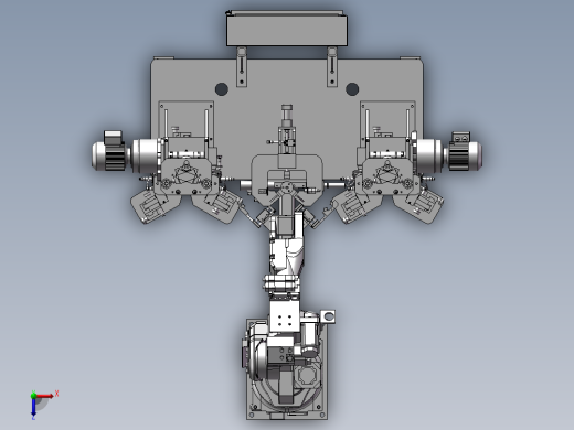 转子的自动化焊接并且检测工作站俯视缩略图
